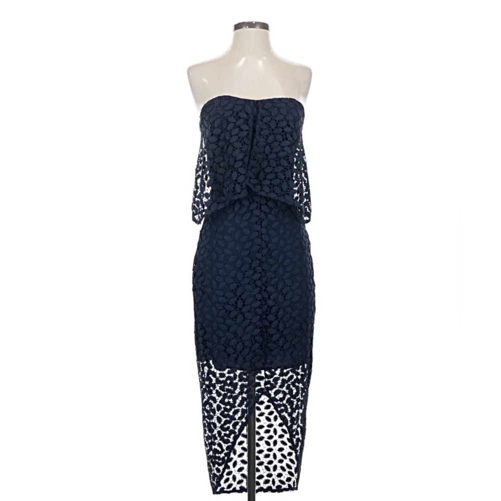 NORDSTROM Rack Navy Blue Lace Strapless Chelsea 28 Dress (PRICE FIRM)